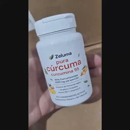 Cápsulas de cúrcuma y curcumina (1000 mg)